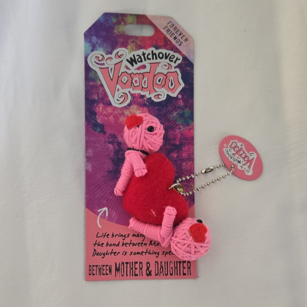 Watchover Voodoo Doll Keychain – Between Mother & Daughter – Collectible Gift,